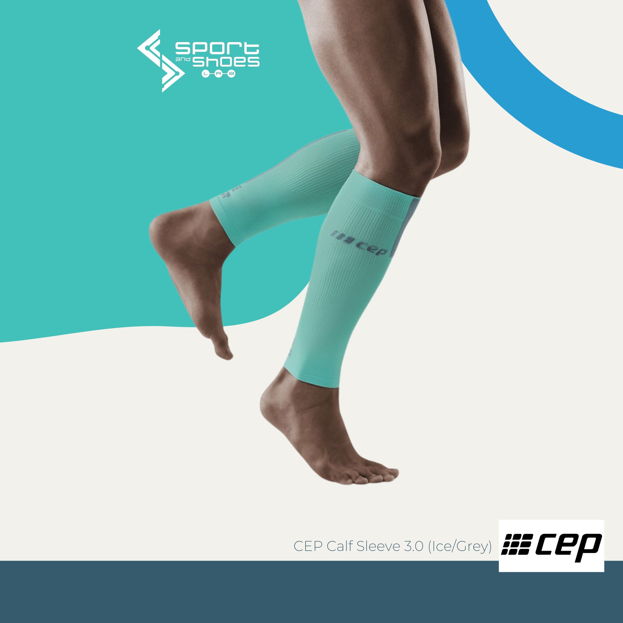 CEP Calf Sleeve 3.0 (Ice/Grey)